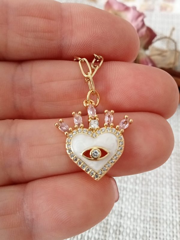 Pulsera de acero inoxidable ojo brillos - Imagen 5