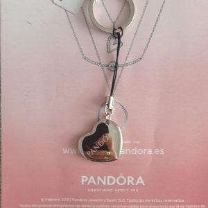 Llavero de acero inoxidable Pandora