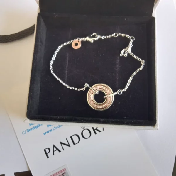 Pulsera Pavé Pandora en dos tonos - Imagen 2