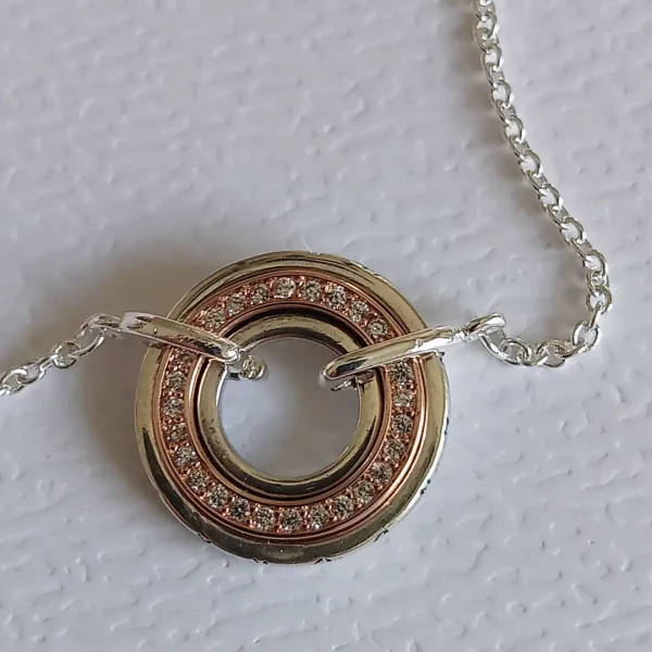 Pulsera Pavé Pandora en dos tonos - Imagen 8