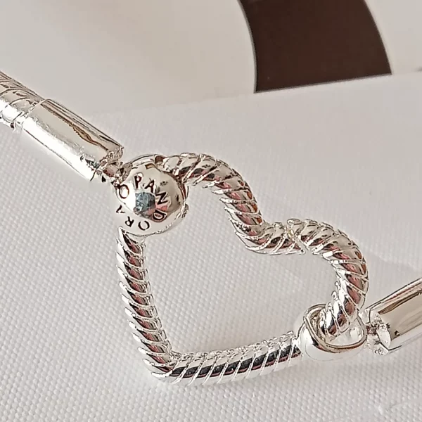 Pulsera corazón plata Pandora Moments - Imagen 3