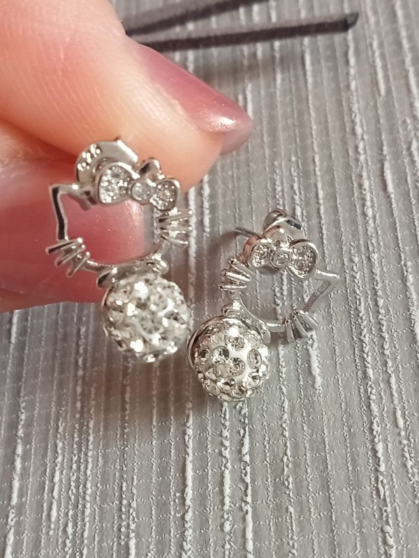 Pendientes de plata Hello Kitty