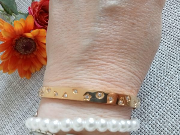 Brazalete dorado de lujo - Imagen 4