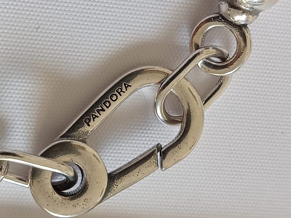 Pulsera eslabones y cuentas metálicas - Imagen 5