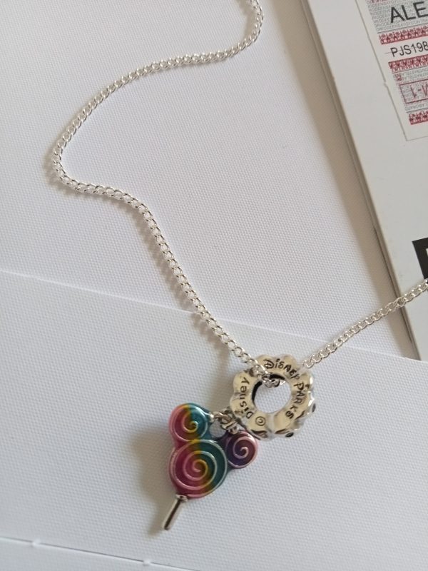 Cadena con charms Piruleta Mickey Mouse - Imagen 4