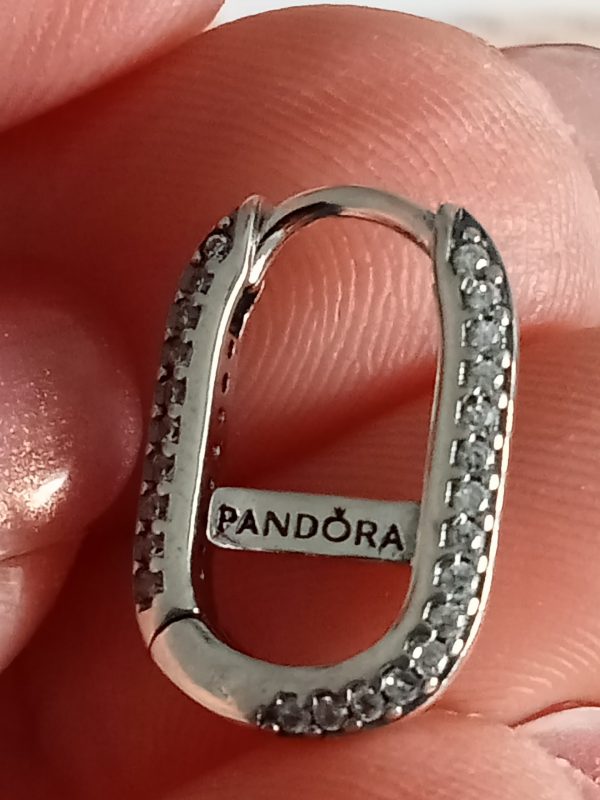 Pendientes de plata link Pandora - Imagen 3