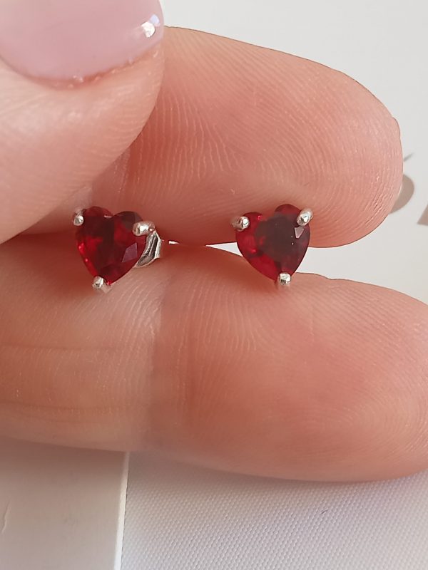 Pendientes corazón rojo Pandora - Imagen 2