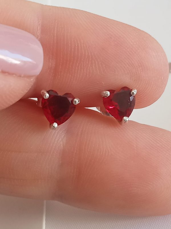 Pendientes corazón rojo Pandora - Imagen 5