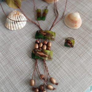 Conjunto tres piezas en cristal reciclado