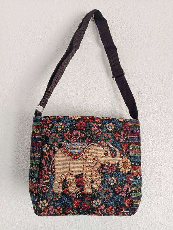 Bolso estilo etnico con Elefante