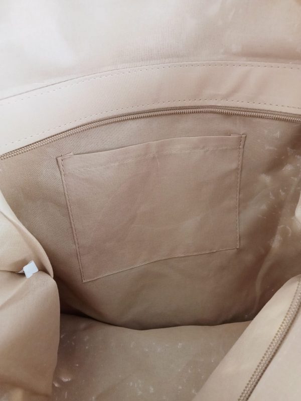 Bolso Rafia en marrón con abalorios. - Imagen 7