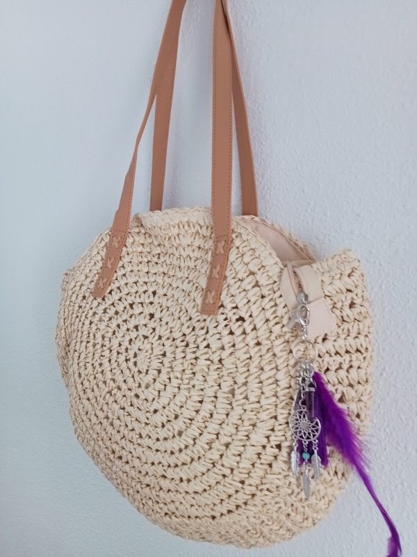 Bolso Rafia con abalorios - Imagen 4
