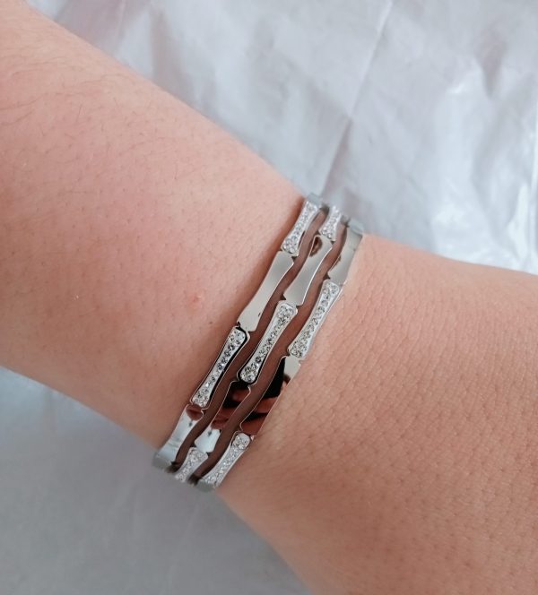 Brazalete de lujo en acero - Imagen 2