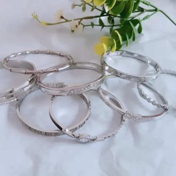 Brazalete de lujo en acero - Imagen 4