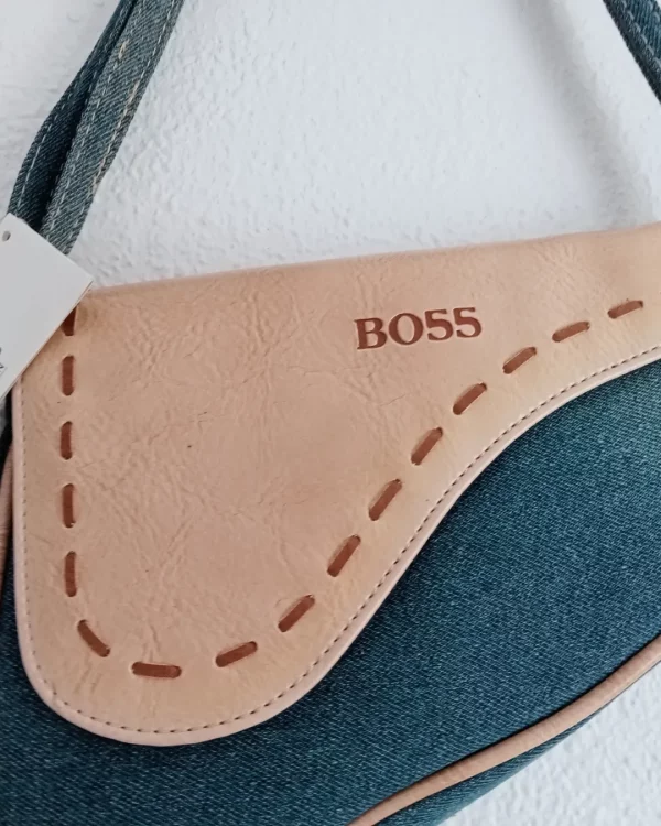 Bolso Tela vaquera cruzado. - Imagen 4