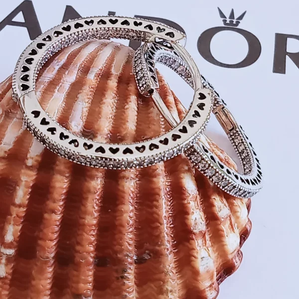Aros circonitas y corazones Pandora