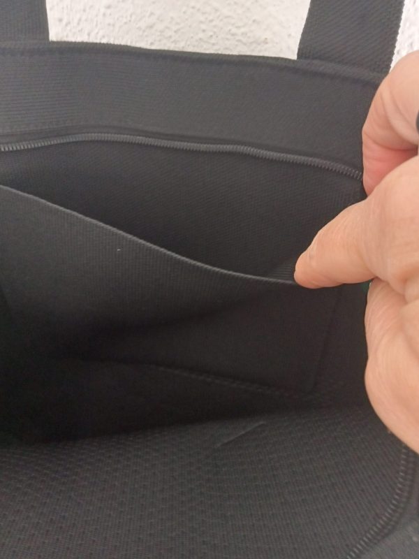Bolso negro de hombro elástico - Imagen 3