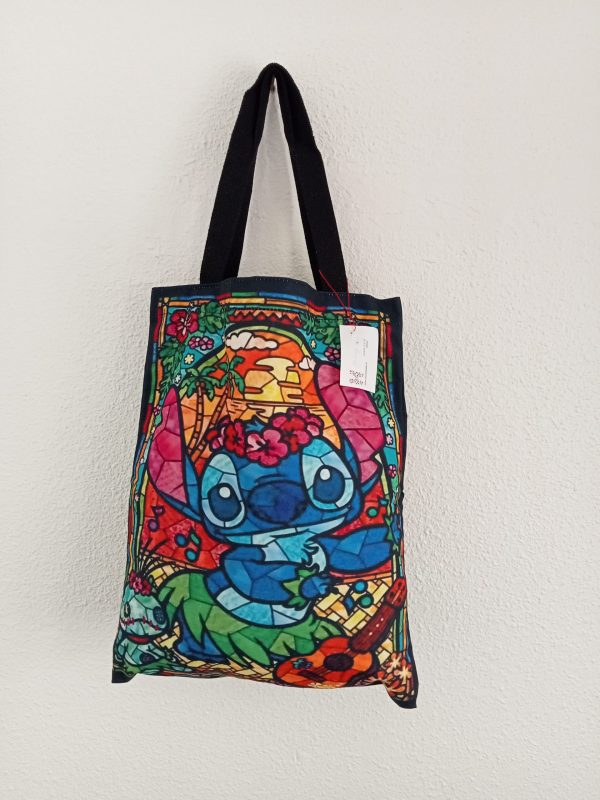 Bolso de lona de Lilo y Stitch en negro - Imagen 4