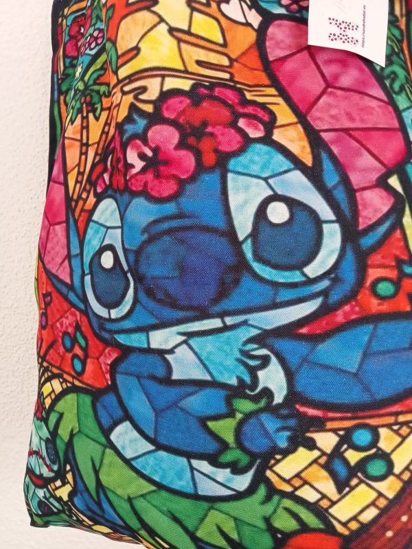 Bolso de lona de Lilo y Stitch en negro - Imagen 3