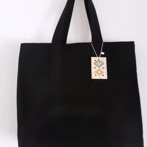 Bolso negro de hombro elástico