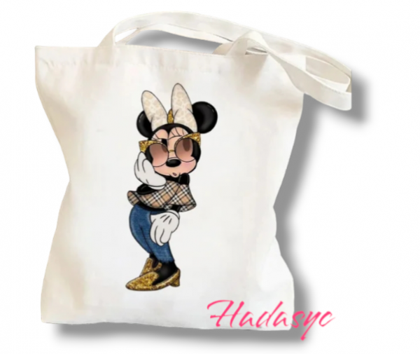 Bolso de lona con figura Minnie Mouse - Imagen 2