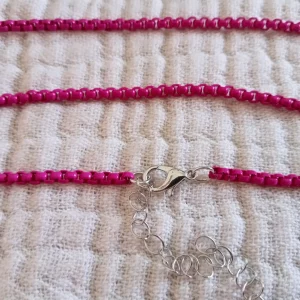 Tobillera con cadena adaptable en Fucsia