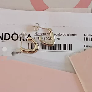 Pendientes de Aros con forma de V Pandora