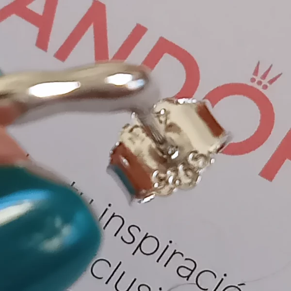 Pendientes de Aros con forma de V Pandora - Imagen 3