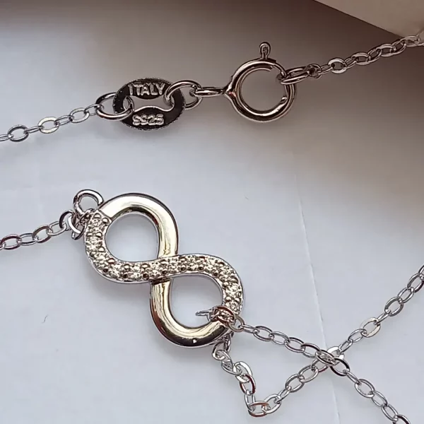Gargantilla Infinito en plata - Imagen 2