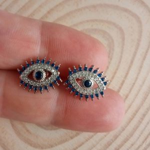 Pendientes Ojo Turco en plata