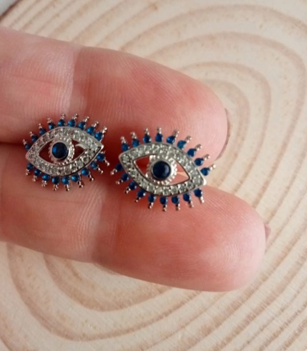 Pendientes Ojo Turco en plata - Imagen 6