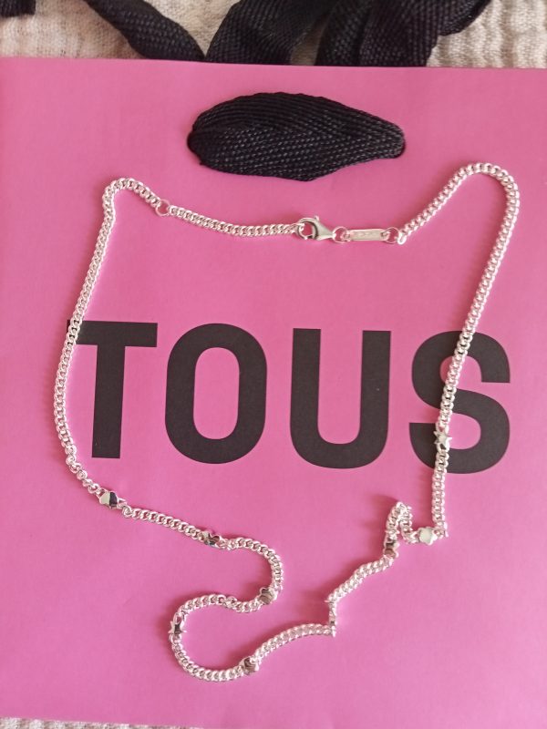 Collar cadena de T@us en plata - Imagen 2