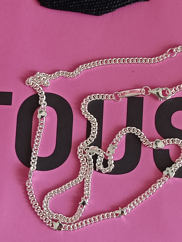 Collar cadena de T@us en plata - Imagen 3