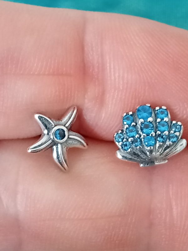 Pendientes estrella y conchas