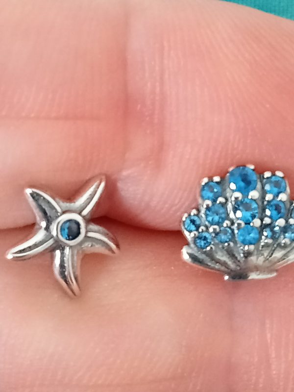 Pendientes estrella y conchas - Imagen 3