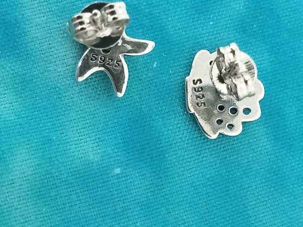 Pendientes estrella y conchas - Imagen 2