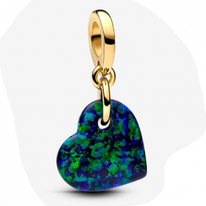 Charms Colgante corazón opalescente