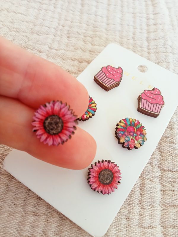 Pendientes tres pares variados - Imagen 2