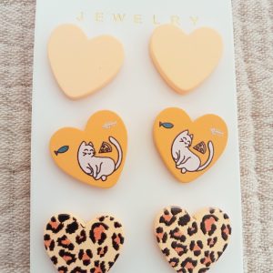 Pack pendientes Corazones varios