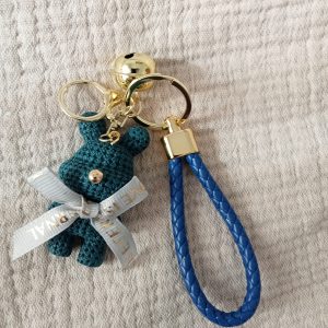 Llavero colgante oso Verde y Azul