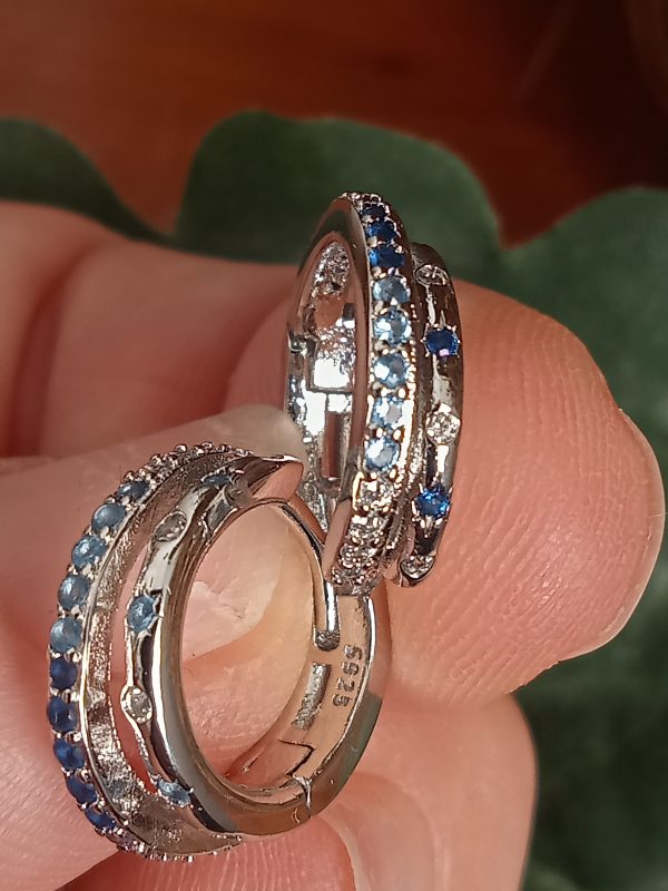 Aritos pequeños en plata - Imagen 2