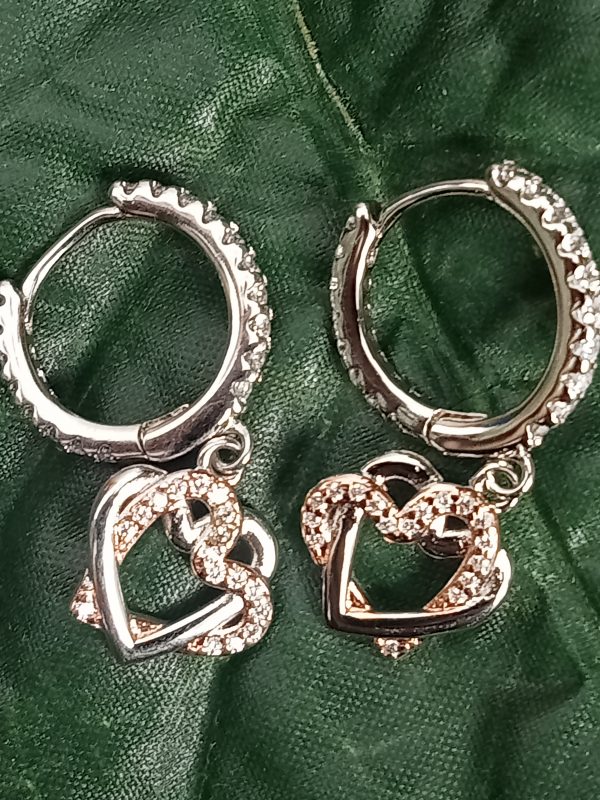 Aros pendientes corazones