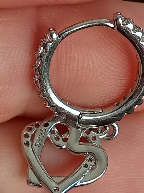 Aros pendientes corazones - Imagen 3