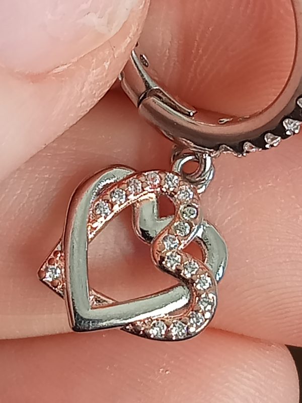 Aros pendientes corazones - Imagen 4