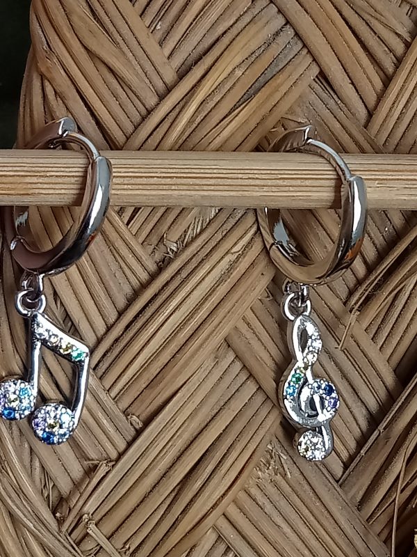 Pendientes Aritos con Notas - Imagen 2