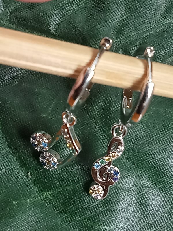 Pendientes Aritos con Notas - Imagen 3