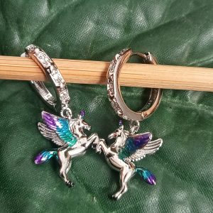 Divertidos pendientes unicornio