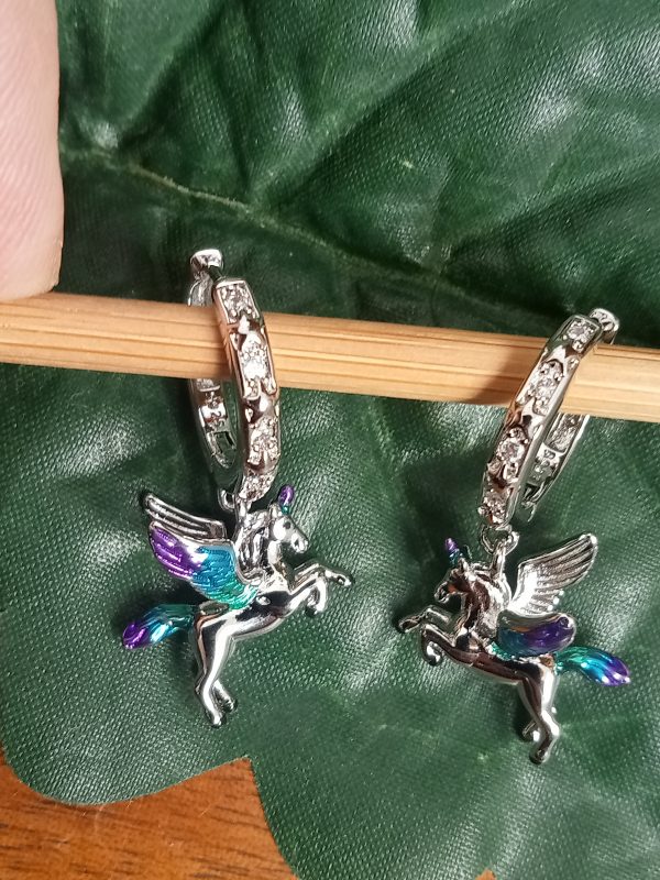 Divertidos pendientes unicornio - Imagen 2