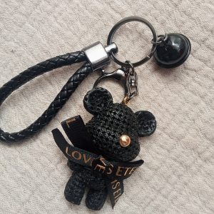 Llavero colgante oso negro