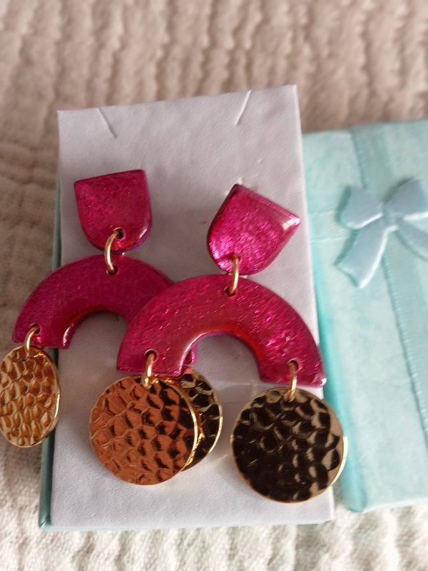 Pendientes originales Fucsia